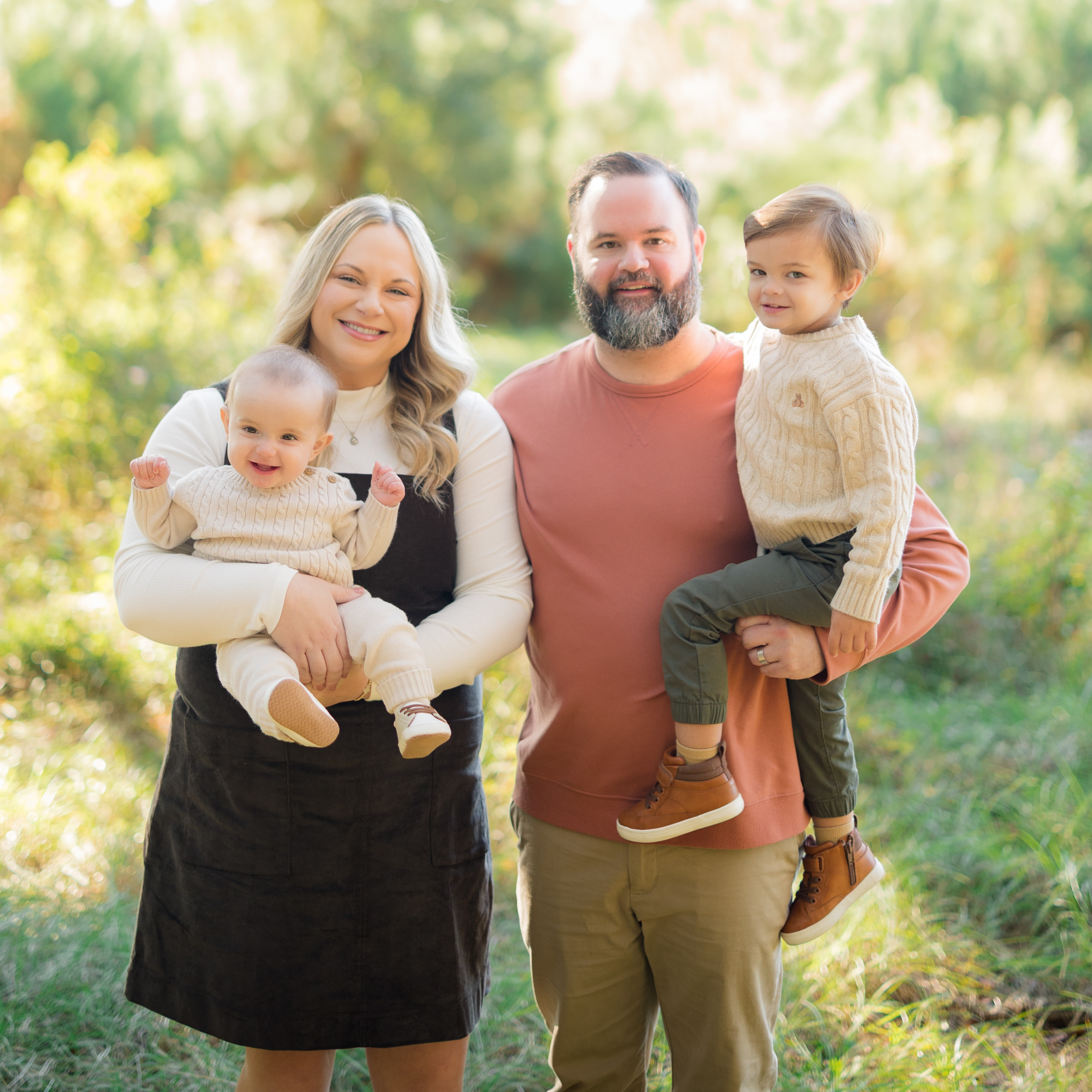 Sheldon Kerr with his family
